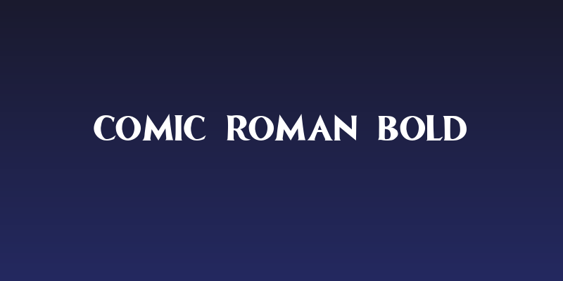 Comic Roman Bold Social Header