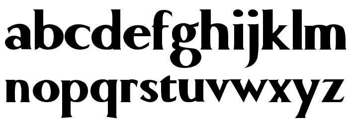Comic Roman Bold Font LOWERCASE