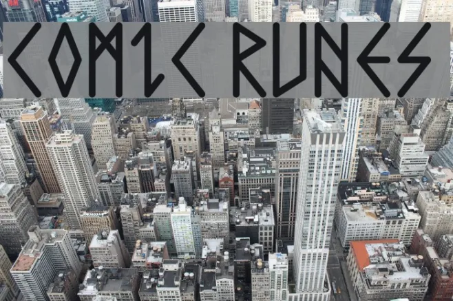Comic Runes  Example 1