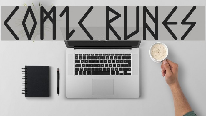 Comic Runes Font examples