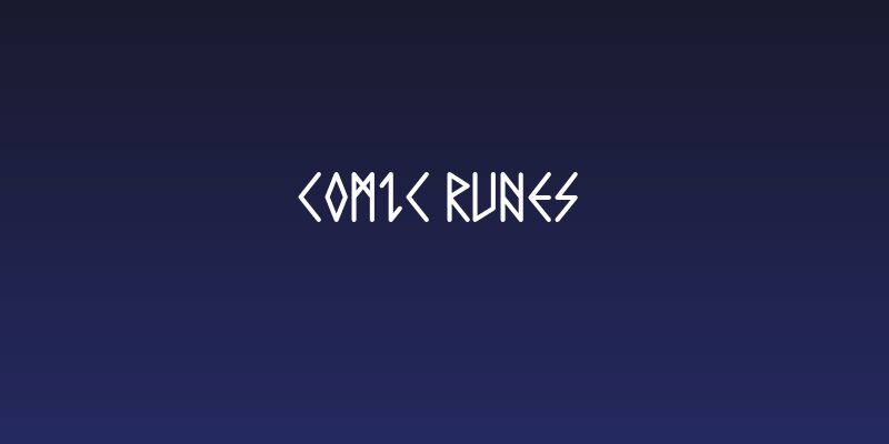 Comic Runes  Social Header