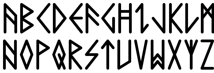 Comic Runes Font LOWERCASE