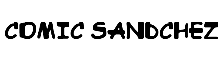 Comic Sandchez  フリーフォントのダウンロード
