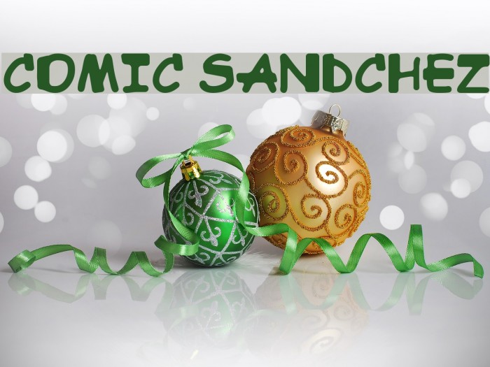 Comic Sandchez Font examples