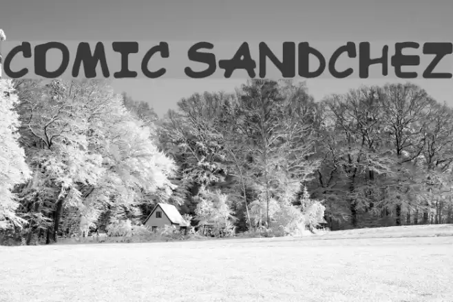 Comic Sandchez Font examples