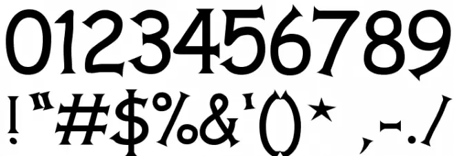 Comic Serif Font OTHER CHARS