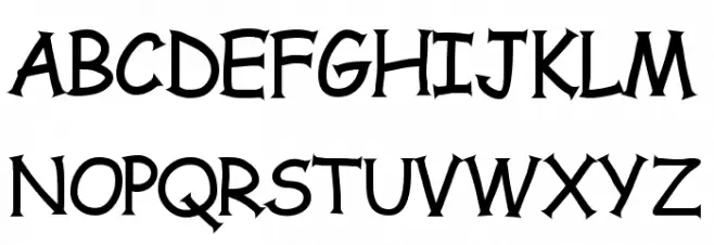 Comic Serif Шрифта ВЕРХНИЙ