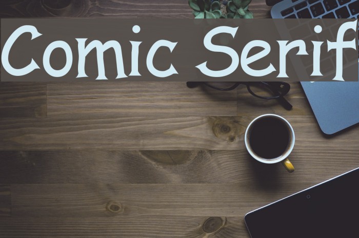 Comic Serif Font examples