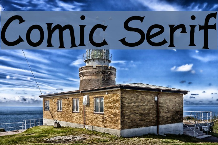 Comic Serif Font examples