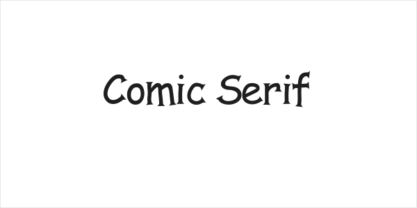 Comic Serif Logo