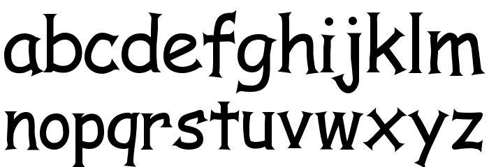 Comic Serif Font LOWERCASE