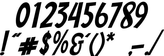 Comic Shark Font OTHER CHARS