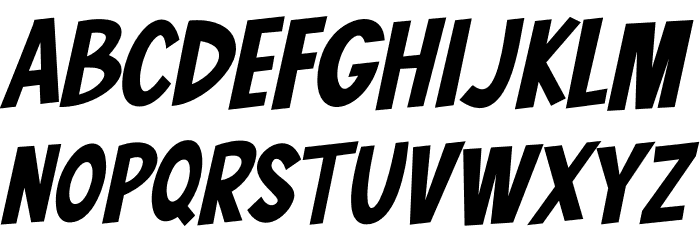 Comic Shark Font LOWERCASE
