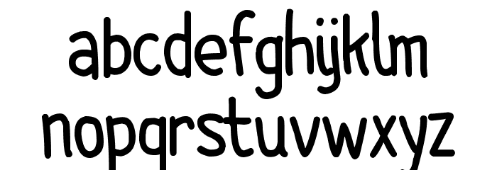 Comic Spans Font LOWERCASE