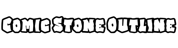 Comic Stone Outline  Descarca Fonturi Gratis