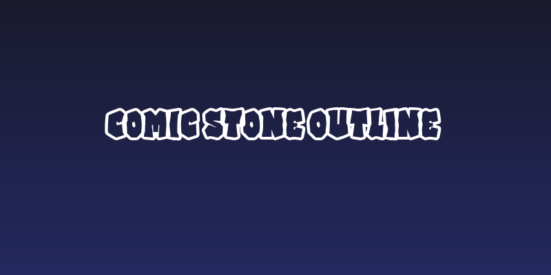 Comic Stone Outline Social Header