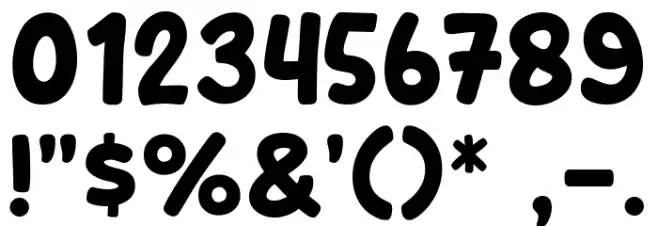 Comic Story Font OTHER CHARS