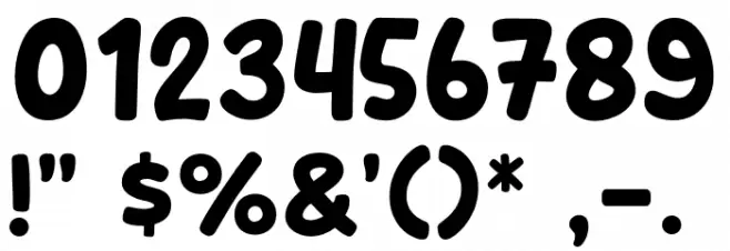 Comic Story Font OTHER CHARS