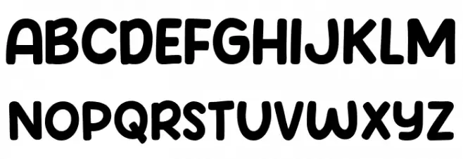 Comic Story Schriftart Groß