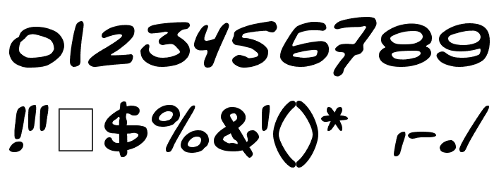 Comic Strip MN Font OTHER CHARS