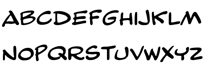 Comic Strip MN Font LOWERCASE