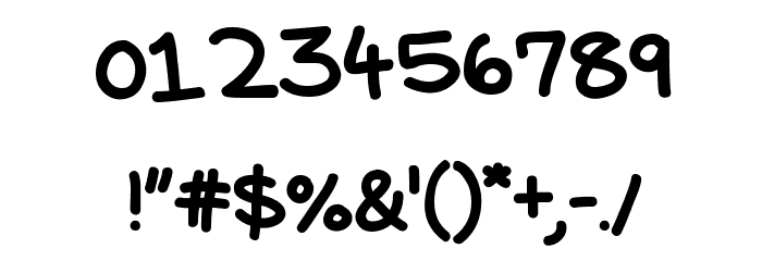 Comic Strip Font OTHER CHARS