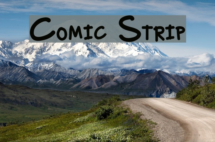 Comic Strip Font examples