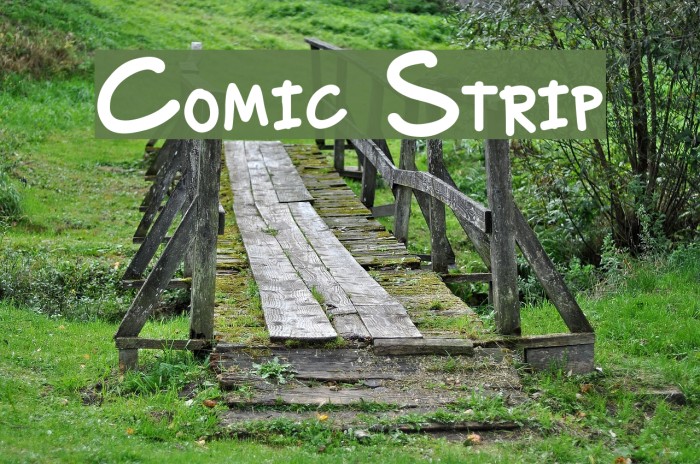 Comic Strip Font examples