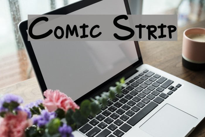 Comic Strip Font examples