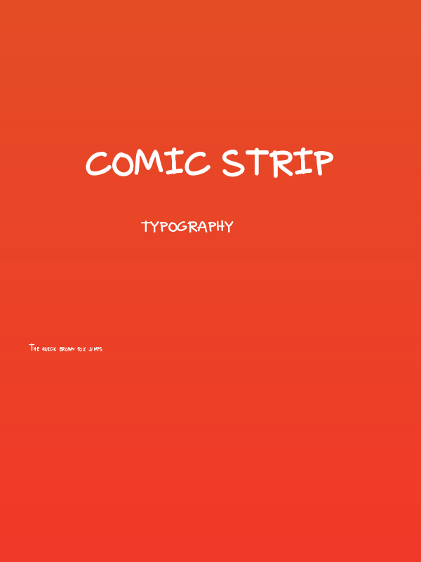 Comic Strip Poster