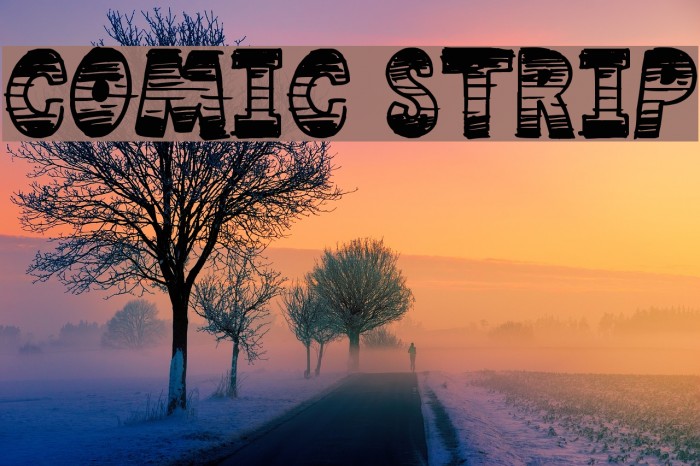 Comic Strip Font examples