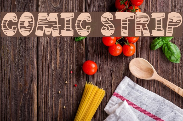 Comic Strip Font examples