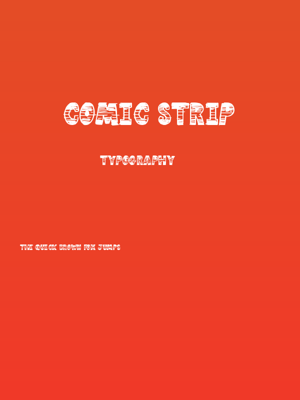 Comic Strip Poster