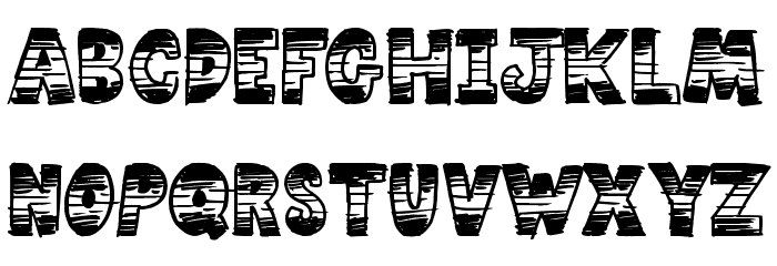 Comic Strip Font LOWERCASE