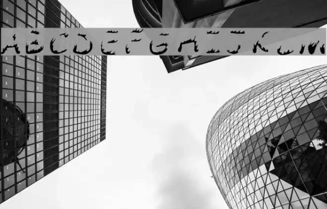 Comic Tragedy Flames Font examples