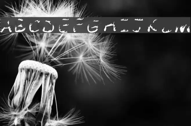 Comic Tragedy Flames Font examples