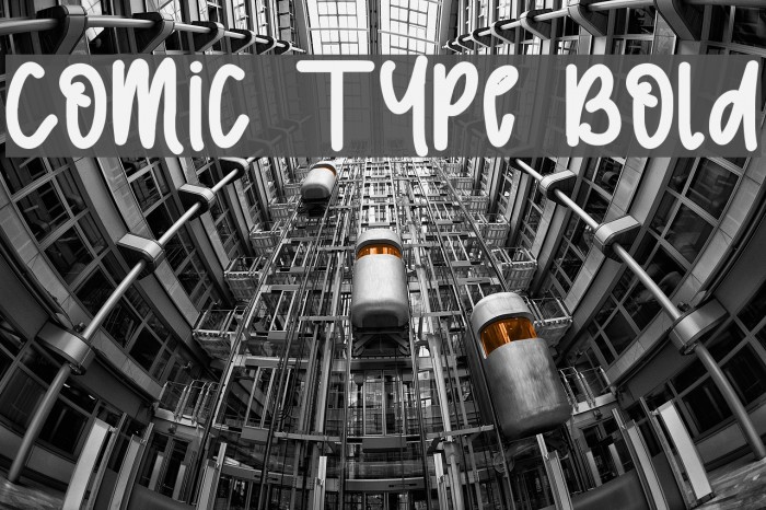 Comic Type Bold Font examples