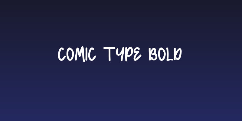 Comic Type Bold Social Header