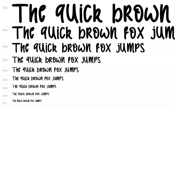 Comic Type Bold Waterfall