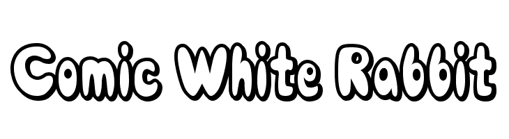 Comic White Rabbit  フリーフォントのダウンロード