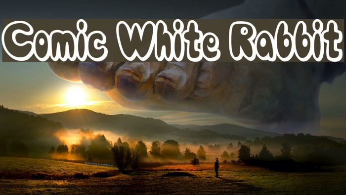 Comic White Rabbit Font examples