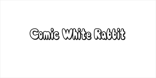 Comic White Rabbit Logo