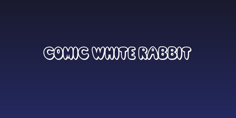 Comic White Rabbit Social Header