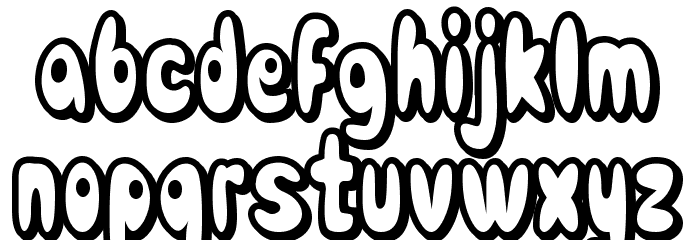 Comic White Rabbit Font LOWERCASE