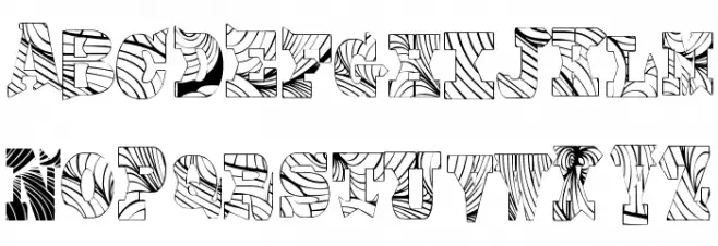 Comic Woodwork Bold Шрифта ВЕРХНИЙ