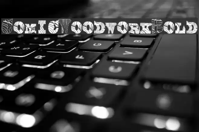 Comic Woodwork Bold Font examples