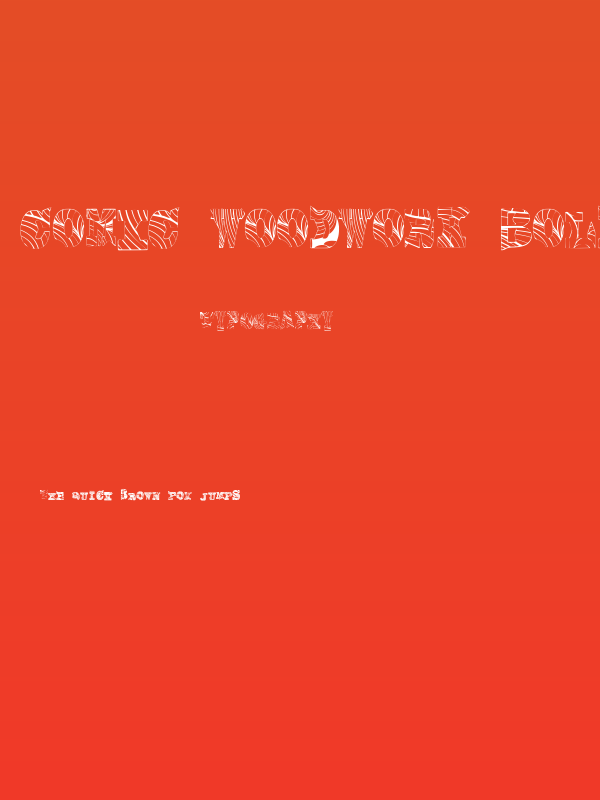 Comic Woodwork Bold Poster