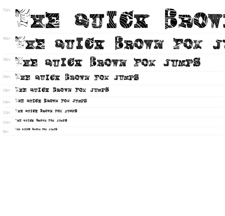 Comic Woodwork Bold Waterfall