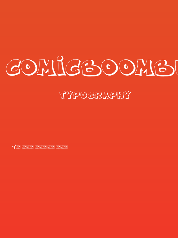 ComicBoomBubble_DEMO Poster