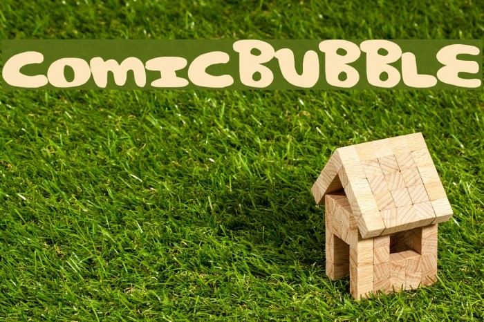 ComicBubble Font examples